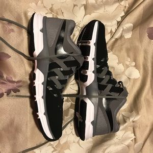 Nike grey and black men’s running shoes